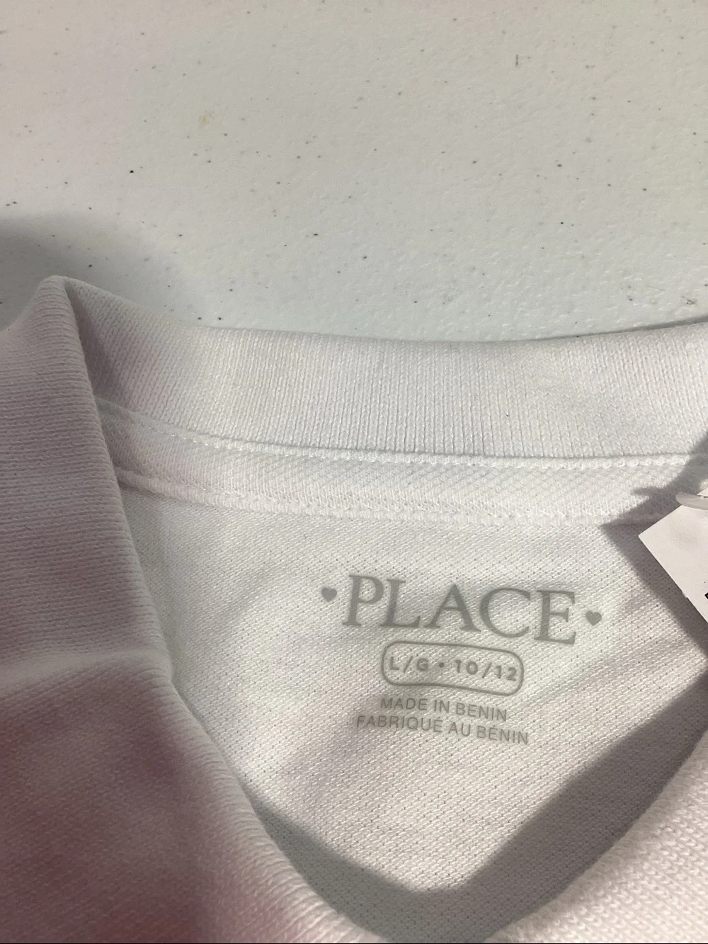 The Children's Place White Girls Polo Top with Button Placket